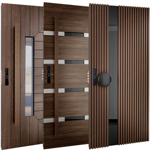 Residential Exterior Aluminum Security Entrance Door Aluminum Blast Front Door