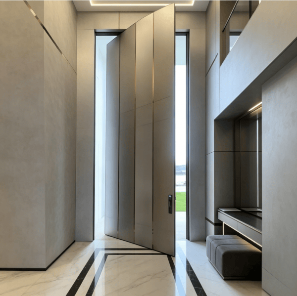 External Minimalist Pivot Entry Door