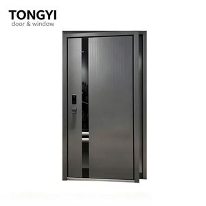 New Custom Made Luxury Modern Aluminum Alloy Steel Pivot Entry Front Door