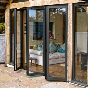 Thermal Break Bifold Door Hurricane Proof Aluminium Folding Door