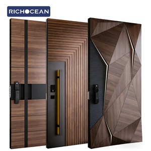 Richocean Luxury Bulletproof Lamborghini Front Entry Door Aluminum Storm Security Voordeur Residential Doors