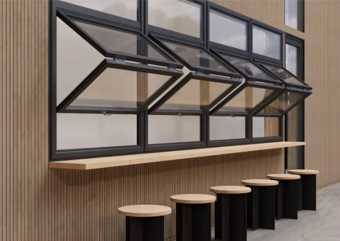 Soundproof aluminum folding window with 35 dB noise reduction
