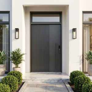Wrought Iron Pivot Door Entry