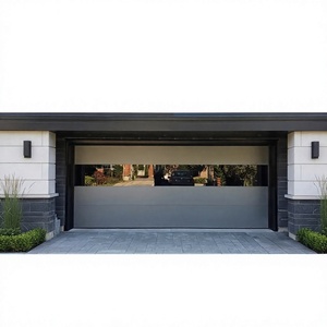 Segmented Aluminum Frameless Glass Garage Door