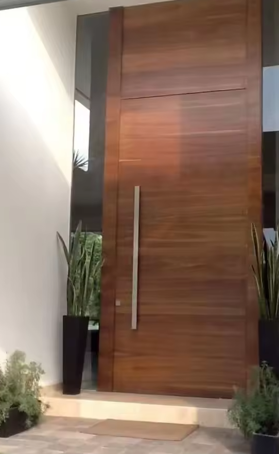 Customer installation photo of aluminum doors in the United States