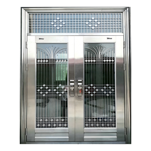 Luxury Villa Aluminum Door Unique Custom Design Side Opening Tuya Smart Compatible Waterproof Penthouse-Grade Security Anti-Pry