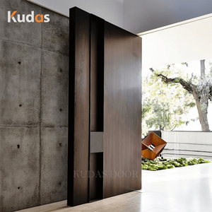Solid Wood Large Front Wooden Pivot Door