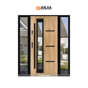 AAMA Certified Thermal Break Aluminum Pivot Front Door with Double Sidelights
