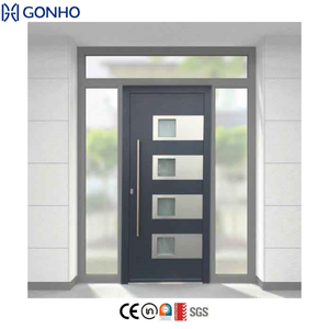 Modern Exterior Front Doors Aluminum Doors Windows Single Double Interior External French Swing Hinged Casement Door Waterproof