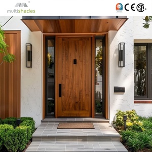 Elegant Modern Aluminum Alloy Anti-Theft Waterproof Swing Entry Door Sidelights for Villa USA Apartment Front Porch Exterior