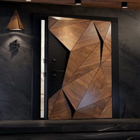 Luxury aluminum entrance door