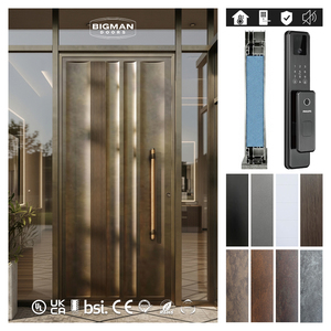 Aged Copper Finished Aluminum 3D Entry Door