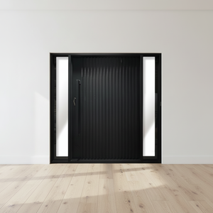 Modern Wrought Iron Glass Interior Pivot Door Rotating Pivot Design for Apartments Villas Living Rooms Halls Entry Exterior Use