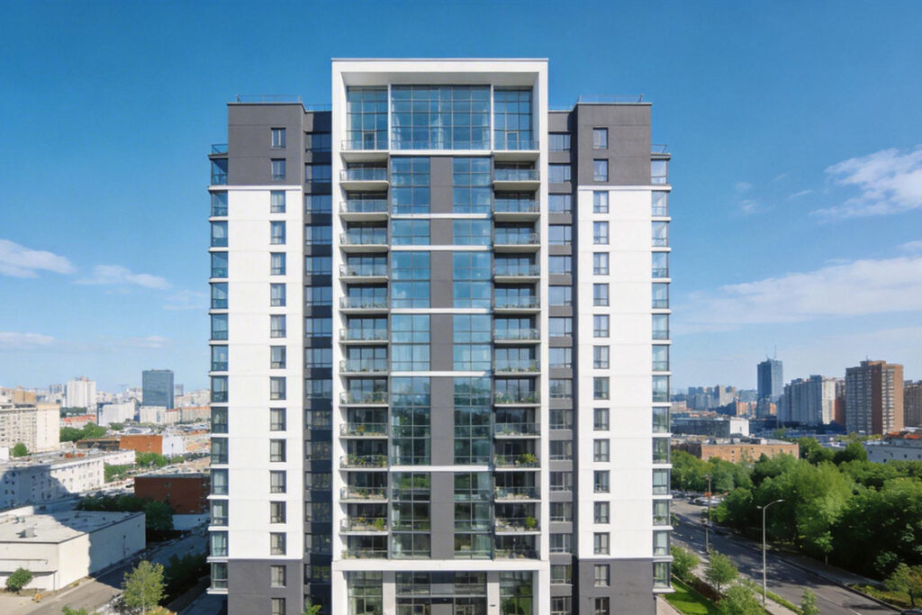 Residential estate with hurricane impact aluminum windows