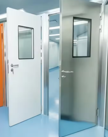 90-minute fire rated door installed in a healthcare facility